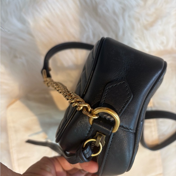 Gucci GG marmont mini camera bag Quilted Leather Crossbody Bag - Picture 8 of 12